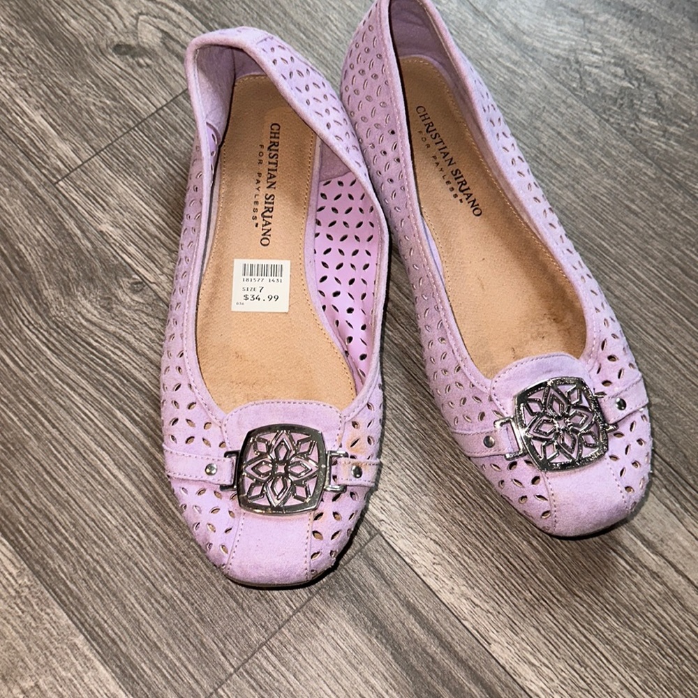 🍀 Christian Siriano Purple Flats